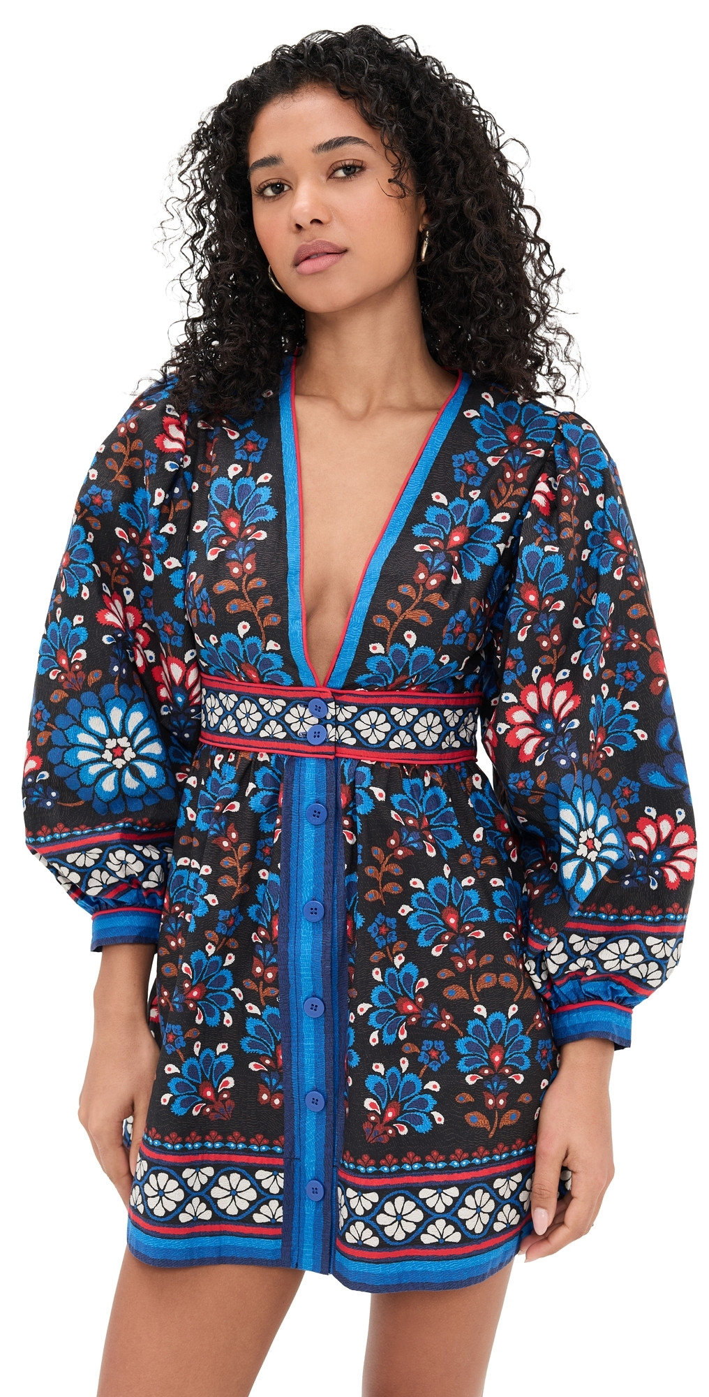 FARM Rio Latina Scarf Black Mini Dress Latina Scarf Black S | Shopbop