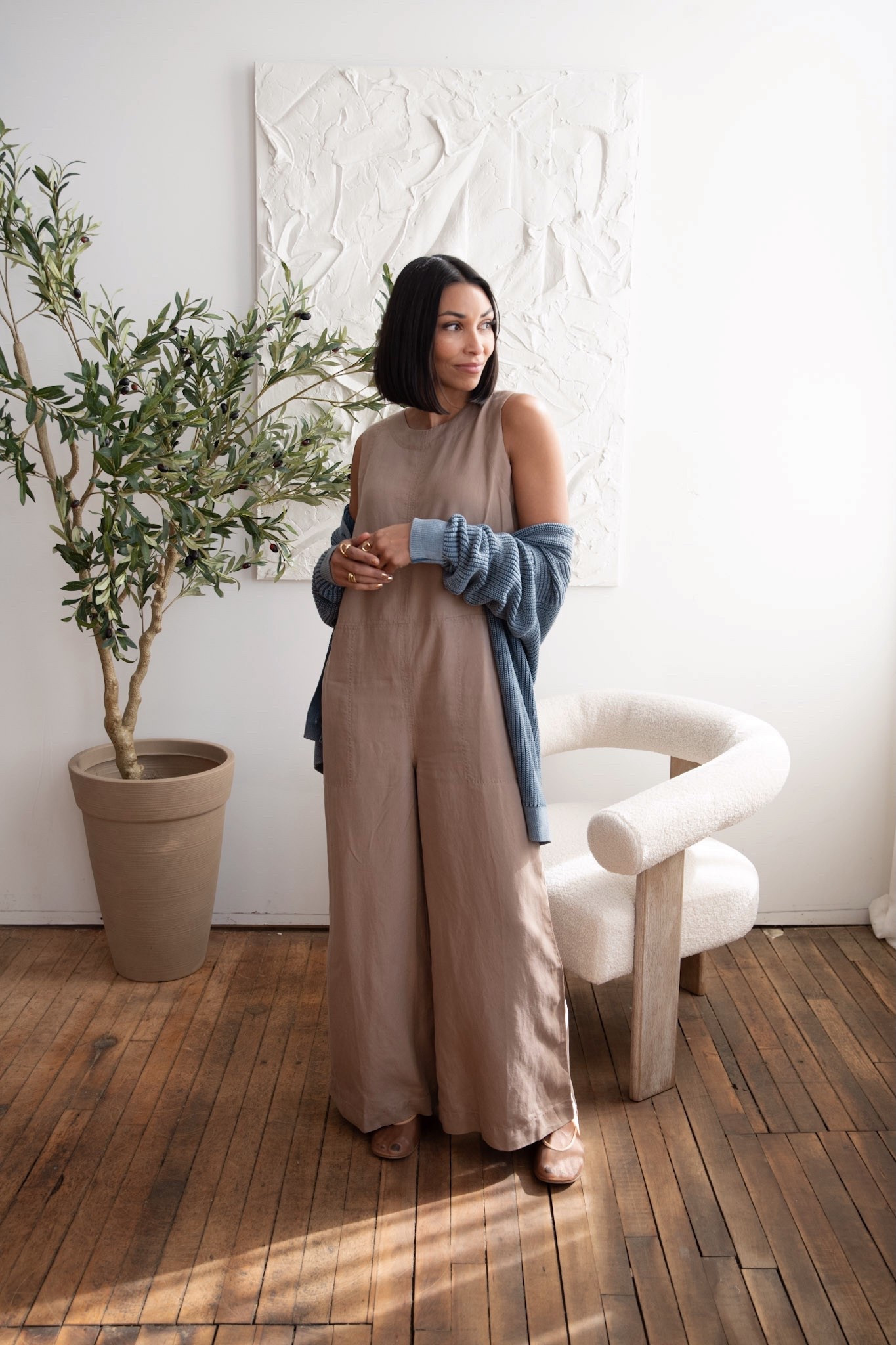 Linen jumpsuit perfect for a travel day currently 25% off 

#LTKOver40 #LTKSpringSale