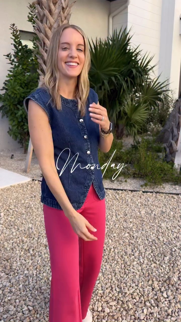 If we lived in a state that actually had a normal spring instead of 75 degrees one day and snow the next, this is what I would wear for the week! 

So many of these pieces are also on sale right now! Drop the word SPRING and I’ll send you all the details. 

👟: @schulershoes (code JENB for free shipping) 
👖👚: @anthropologie @talismancaps @madewell @amazonfashion @beyondyoga @onequince