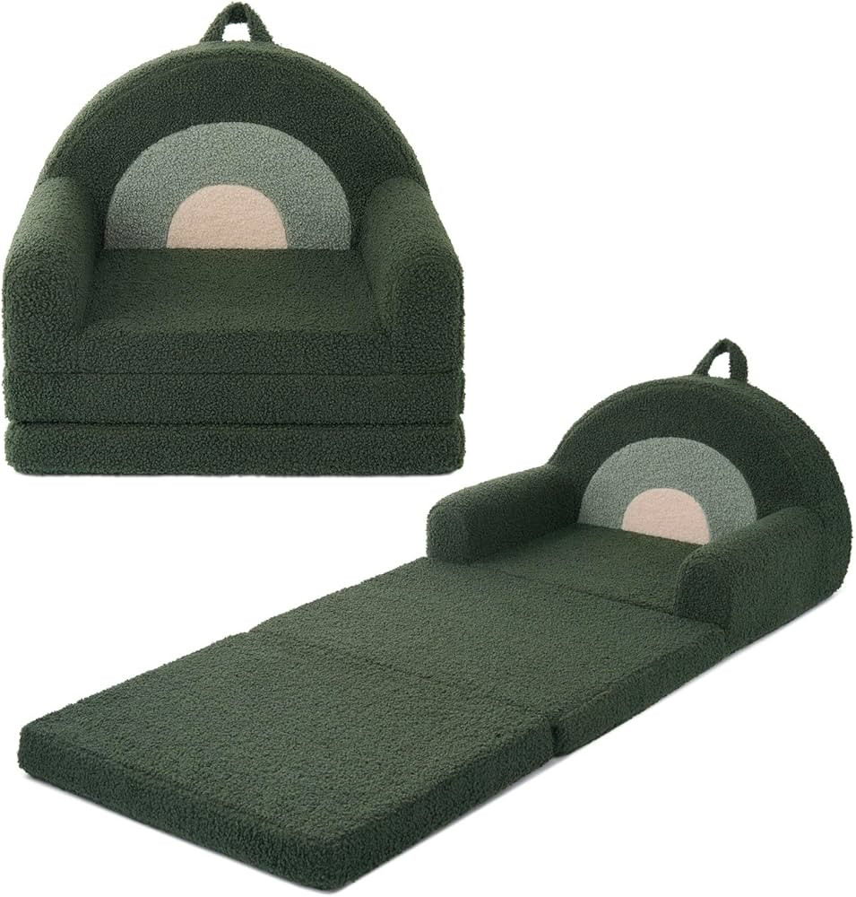 Blissful Diary Foldable Toddler Couch, 2-in-1 Comfy Toddler Chair & Lounger for Reading, Nap, Pla... | Amazon (US)