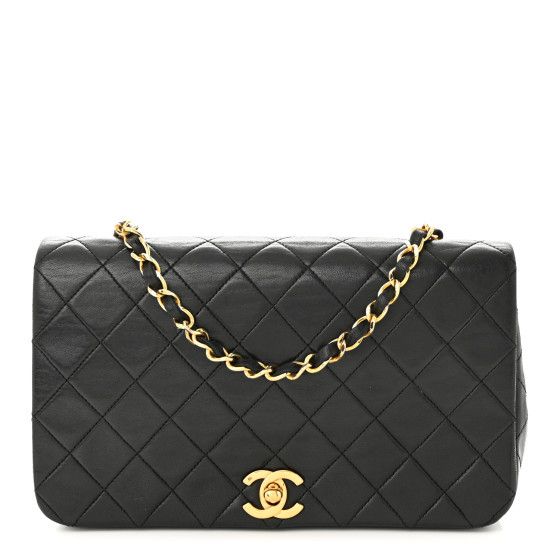 Lambskin Quilted Small Single Flap Black | FASHIONPHILE (US)