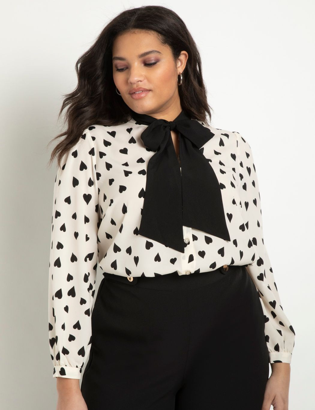 Tie Neck Blouse | Eloquii