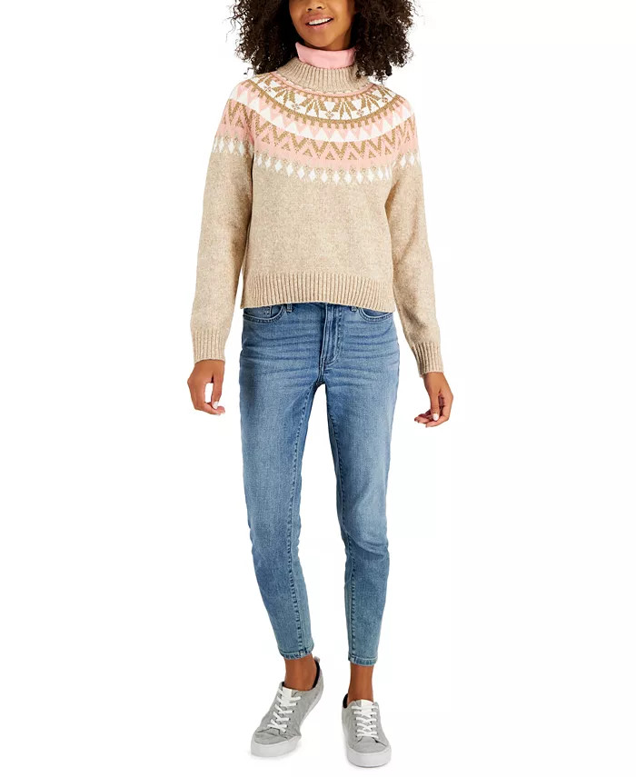 Women's Half-Snowflake Raglan Sweater | Macys (US)