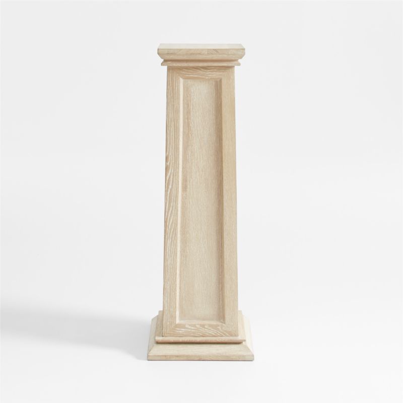 Relic Oak Pedestal Table by Athena Calderone + Reviews | Crate & Barrel | Crate & Barrel