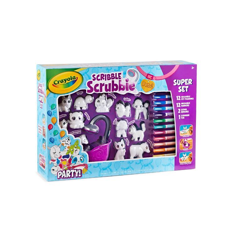 Crayola Scribble Scrubbie Pets Super Confetti Party Set | Target
