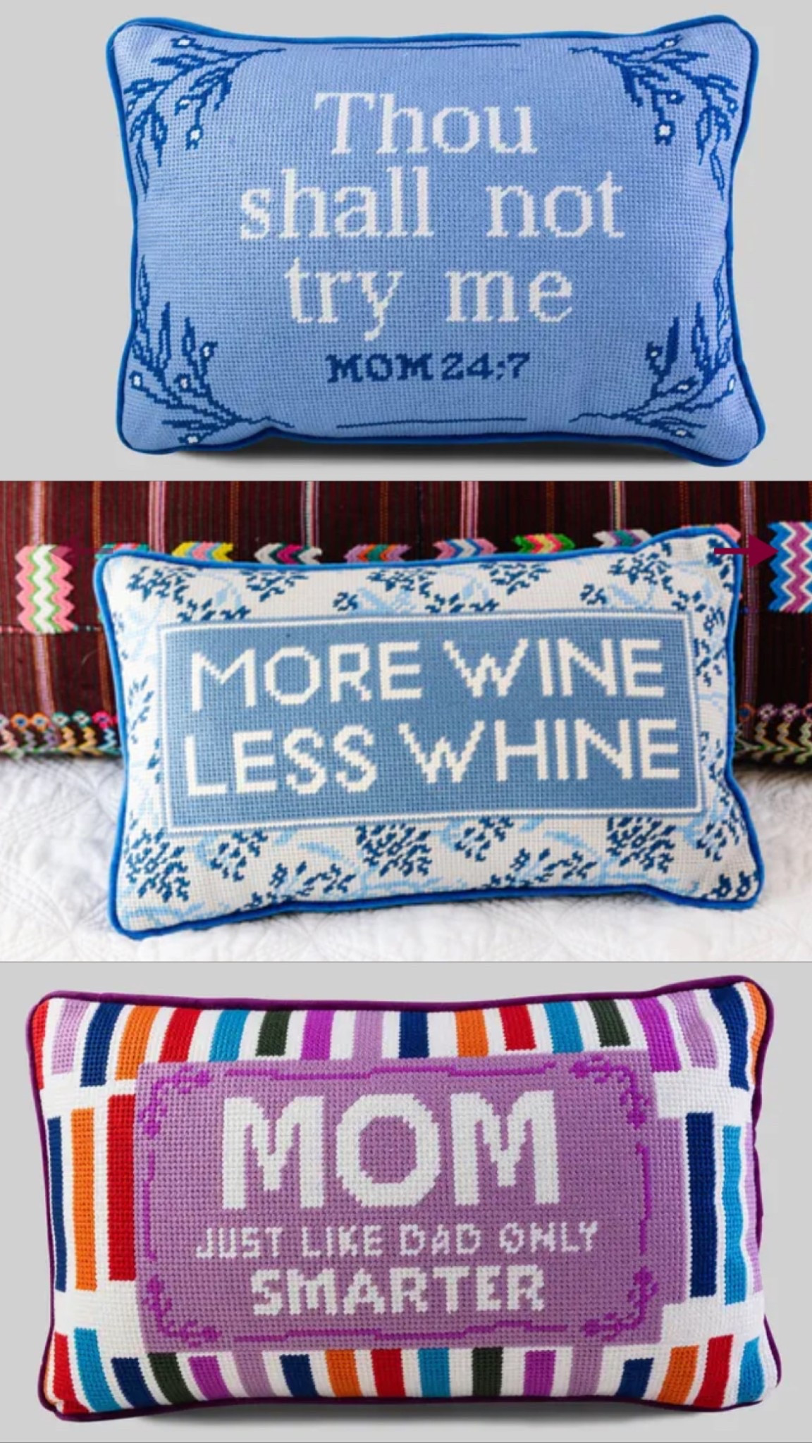 Mother’s Day gifts, needlepoint pillows, Furbish Studio 

#LTKHome #LTKSaleAlert #LTKGiftGuide