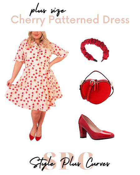 Had so much fun styling this plus size cherry patterned dress! 

#LTKPlusSize #LTKMidsize #LTKSeasonal