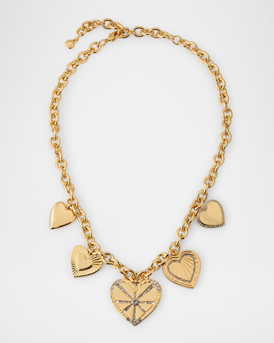 Heart Burst Statement Charm Necklace | Neiman Marcus