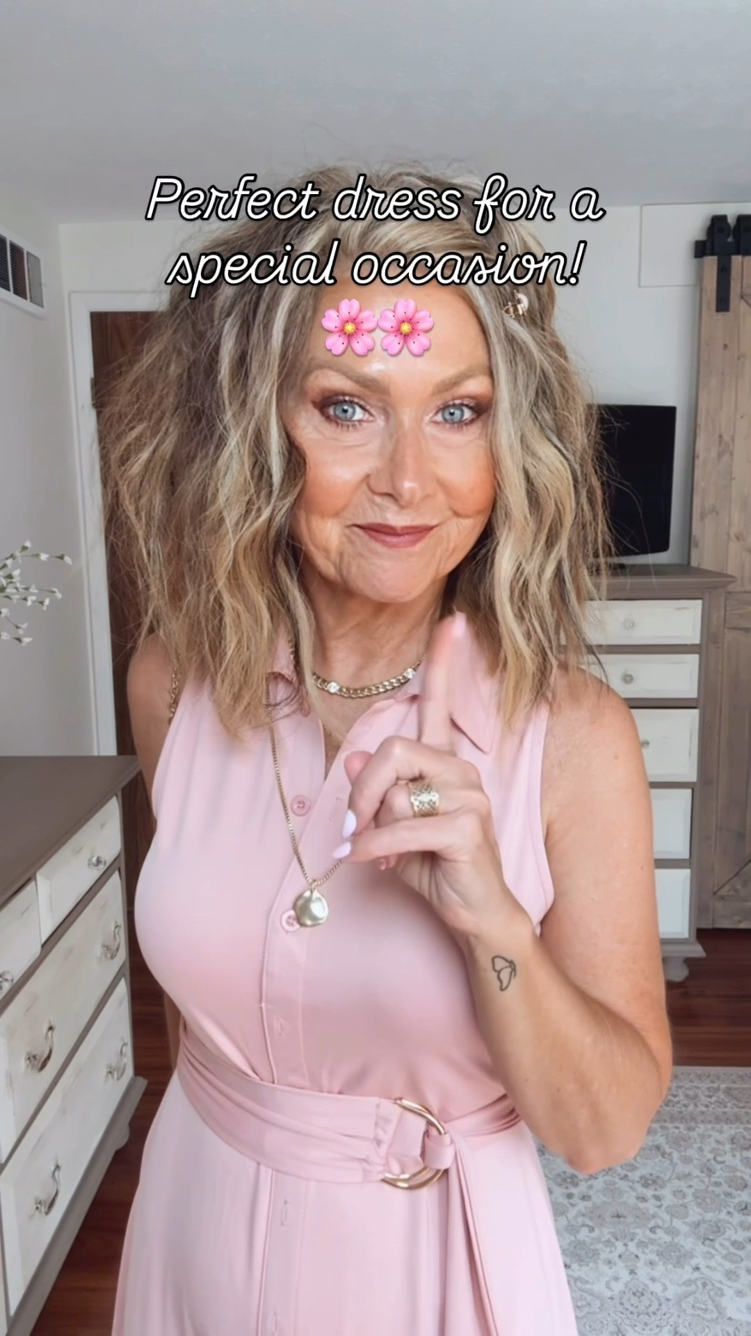 🌸The perfect dress for a summer special event:wedding, shower, christening, graduation, and more!
💕I went for the pink, but there are several other colors.
🌸The comfort of this dress is unmatched, and you can wear a normal bra with it😉
TTS. I’m 53” 
115 lbs Size small.

#LTKWedding