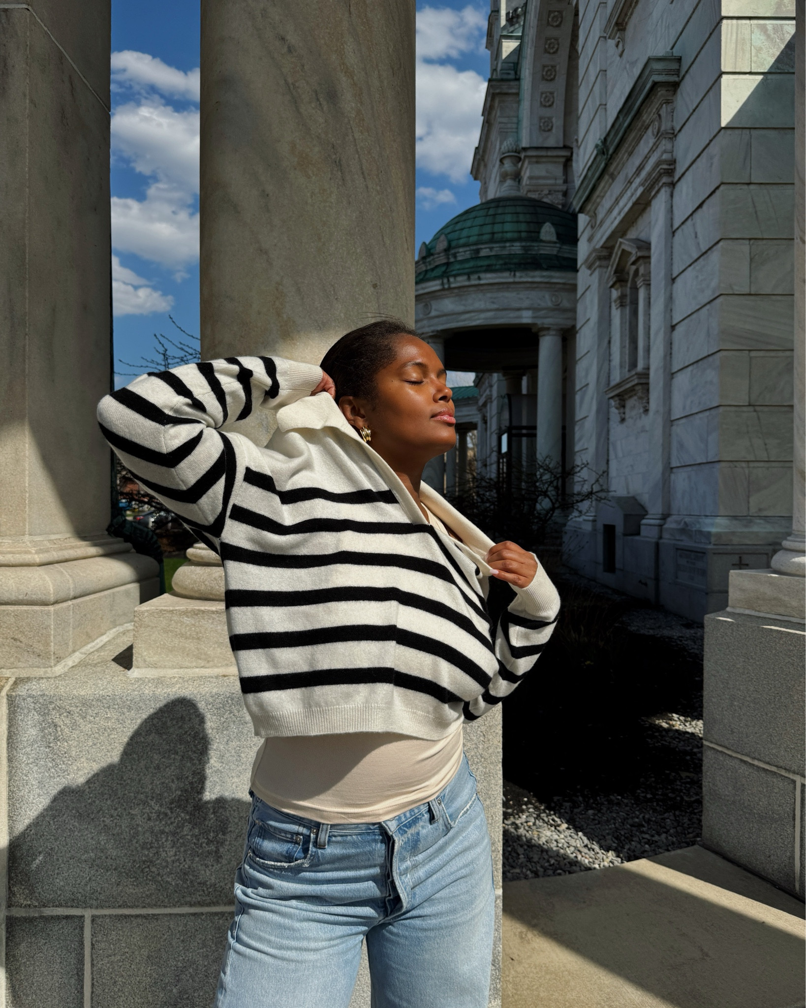 Love a good pullover sweater that light and cozy. Perfect for a spring night 🤍

#LTKstyletip #LTKSeasonal #LTKfindsunder100