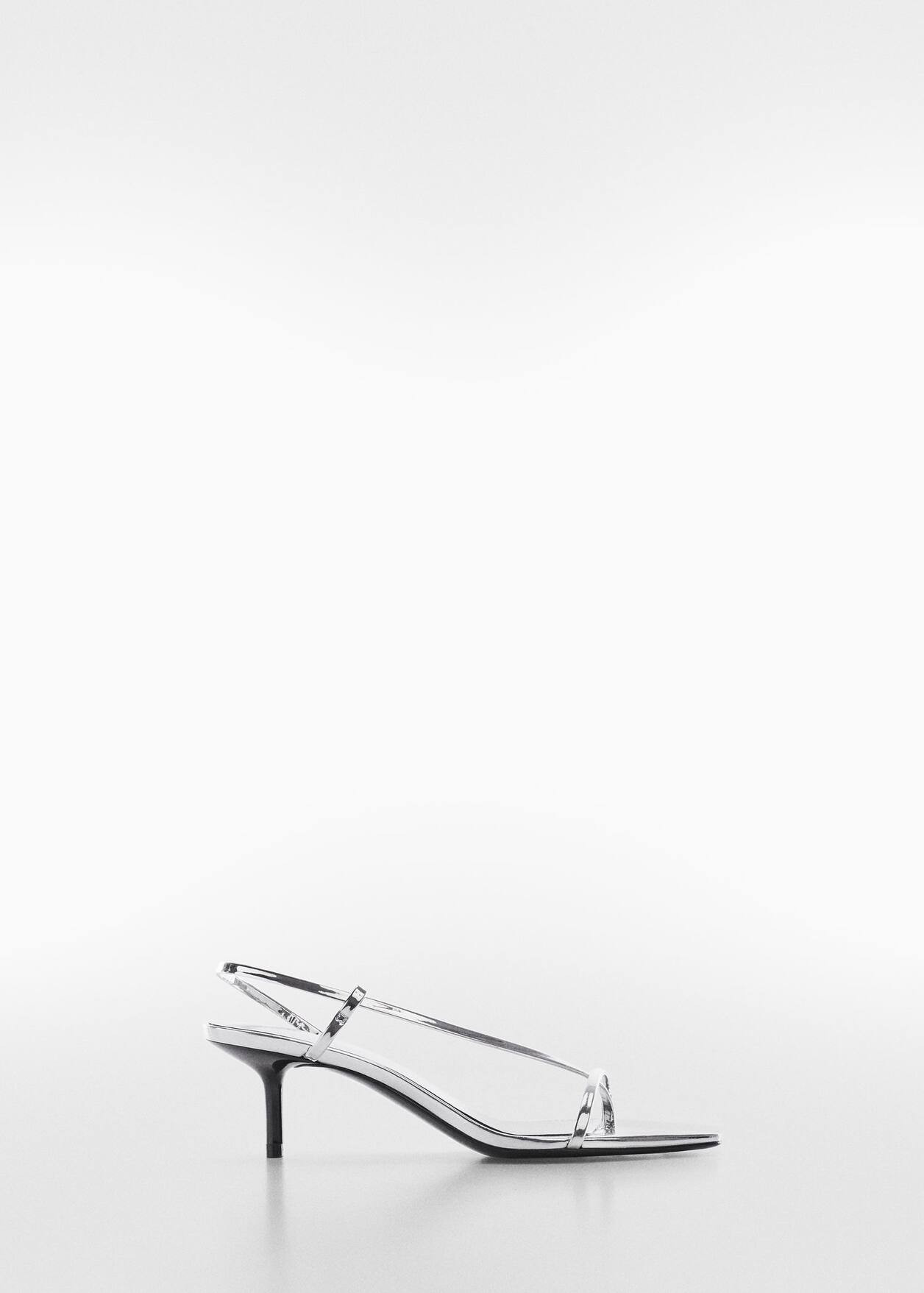 Metallic strap sandals | MANGO (US)