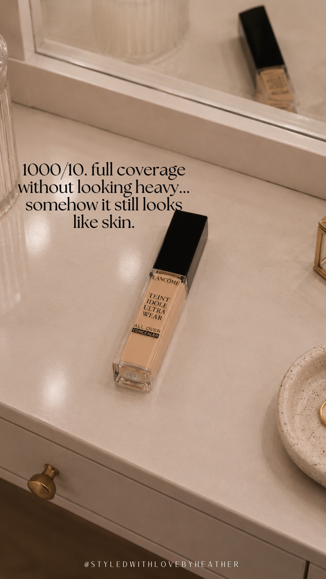  1000/10 coverage without the cakey finish. ✨ This Lancôme foundation gives that smooth, skin-like look while still covering what I want covered—the kind of base that makes the rest of your makeup look instantly better. 🤎

Shop my beauty favorite below + follow for more makeup finds and honest beauty reviews! ✨

#LTKgrwm #LTKselfcare #LTKBeauty