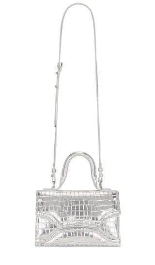 Emisol Faux Croco Bag in Silver | Revolve Clothing (Global)