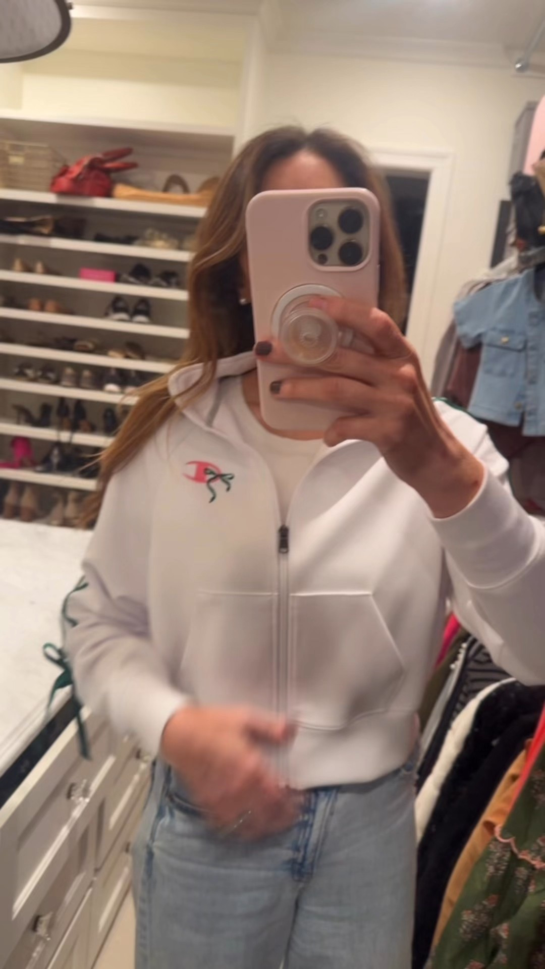 Wearing an XS. Size down