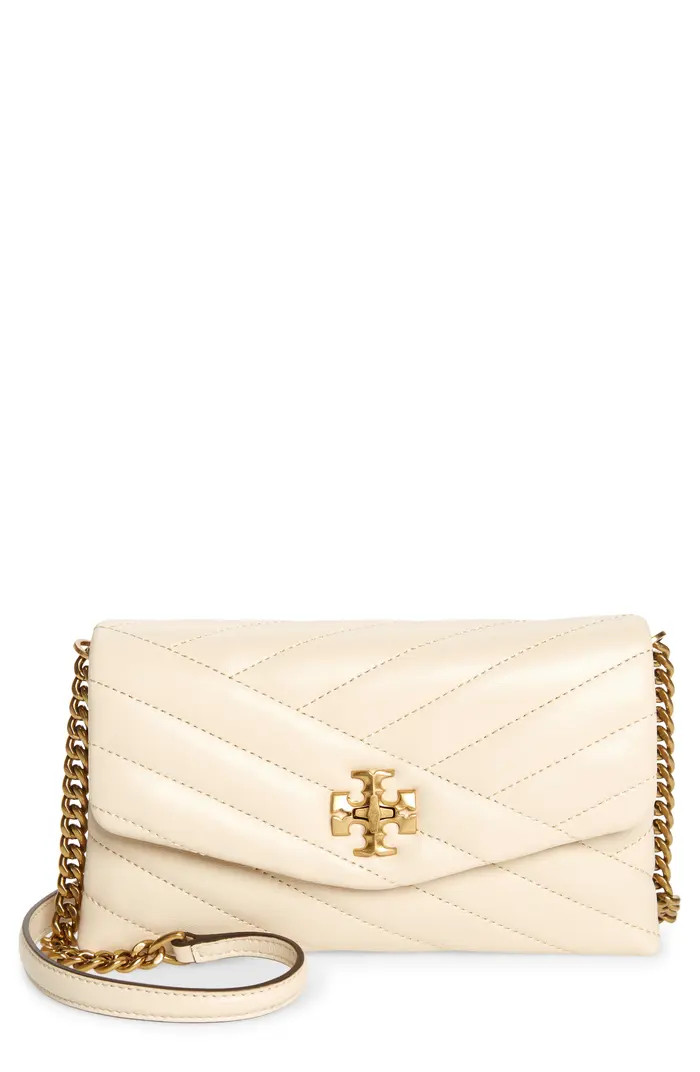 Kira Chevron Quilted Leather Wallet on a Chain | Nordstrom