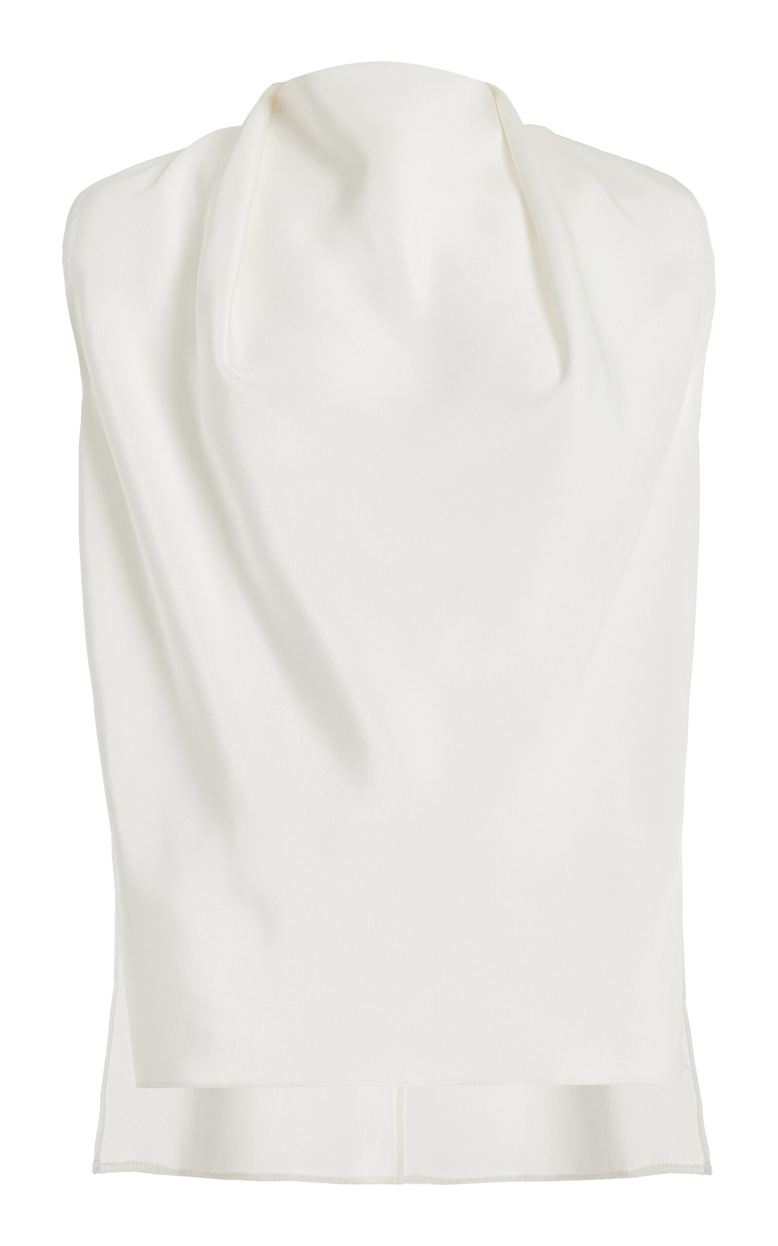 Blythe Draped Silk-Crepe Top | Moda Operandi (Global)