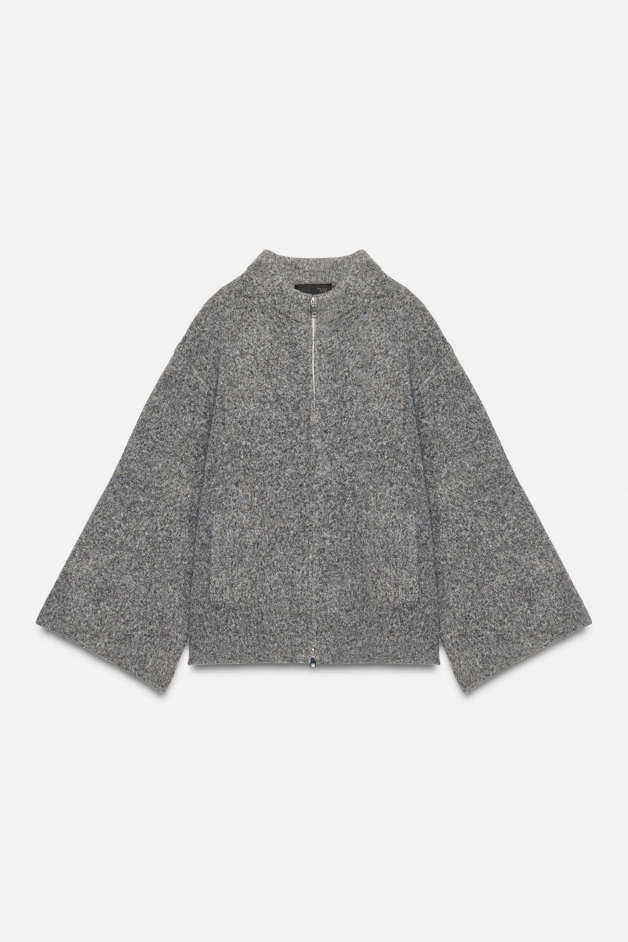 STRICKJACKE MIT WEITEN \u00c4RMELN | Zara DE