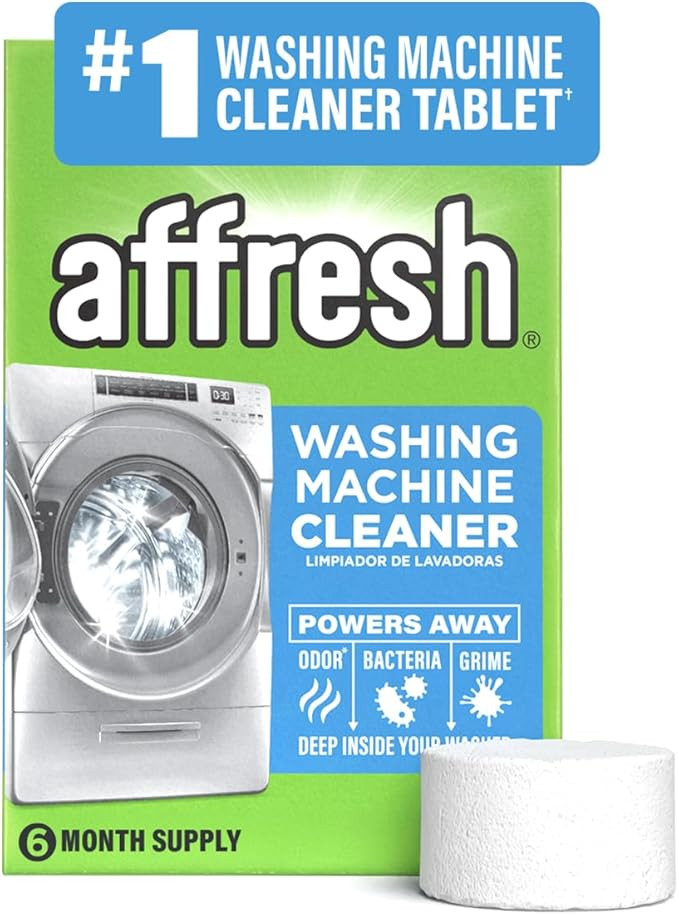 Affresh Washing Machine Cleaner, Helps Power Away Odor Causing Bacteria & Grime Deep Inside Pump,... | Amazon (US)
