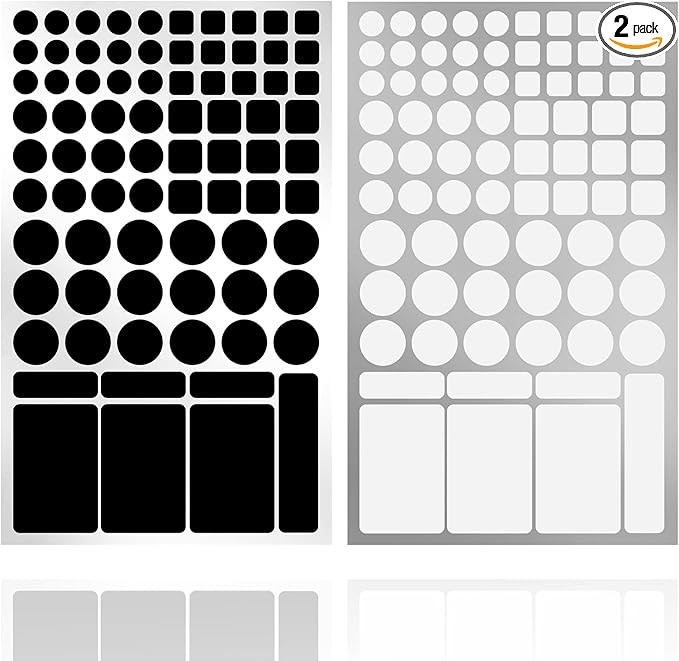 Light Blocking Stickers,Blackout Sticker for Electronic,2 Sheets Cover White and Black, LED Cover... | Amazon (US)