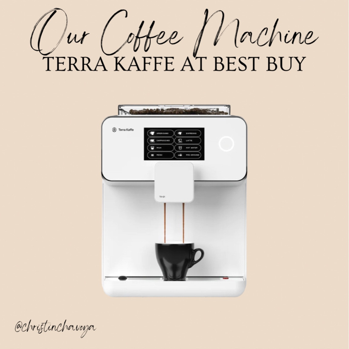 Our Terra Kaffe machine is our most favorite appliance in our home! Truly the best! You can grind beans, make espresso, a regular cup of coffee, lattes, cappuccinos and so much more! It’s truly the best and all at the touch of a button! Would make a great gift for your coffee lovers!

#LTKGiftGuide #LTKCyberWeek #LTKhome
