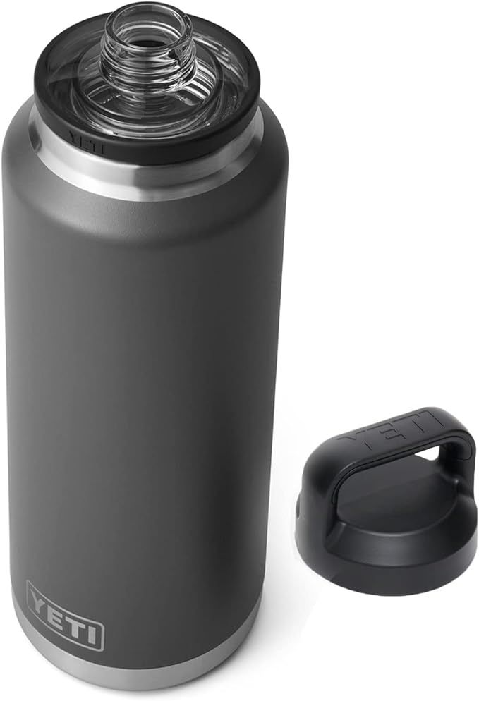 YETI Rambler 46 oz Bottle, Vacuum Insulated, Stainless Steel with Chug Cap, Charcoal | Amazon (US)