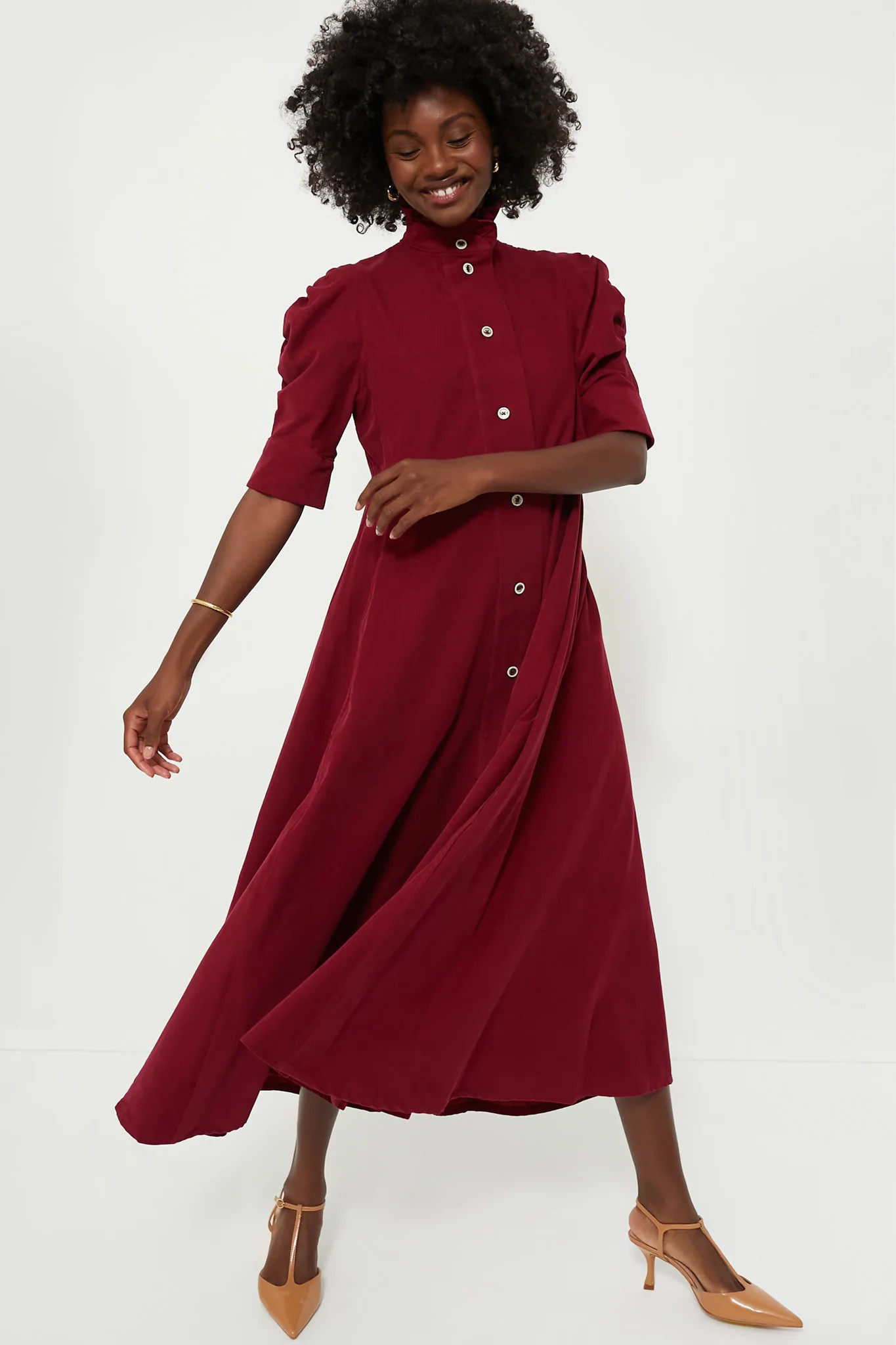 Plum Venetia Midi Dress | Tuckernuck (US)