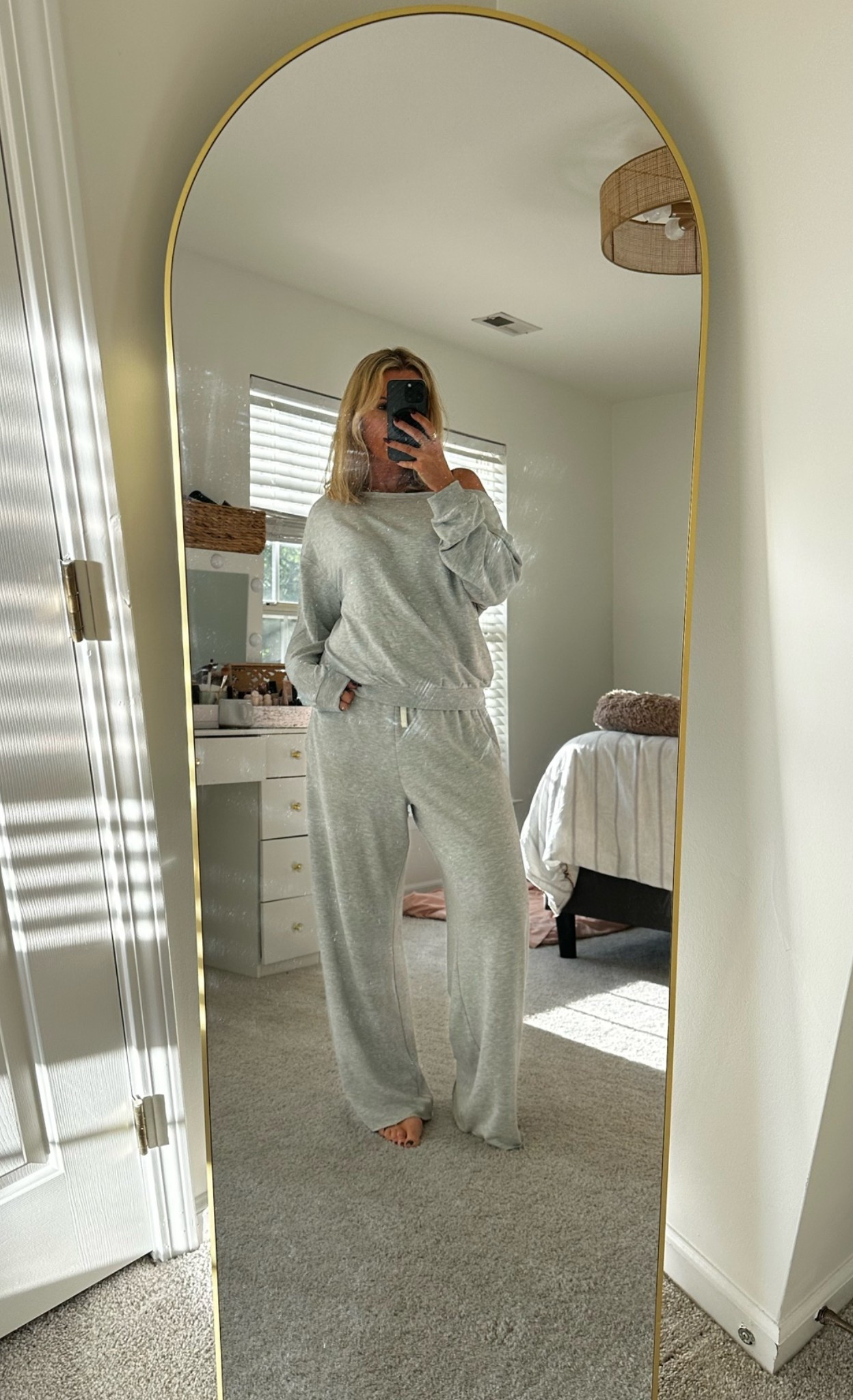 I love this matching comfy set! I have on a small top and medium pants. Also have it in the “black”

#LTKOver40 #LTKSaleAlert #LTKdayinmylife