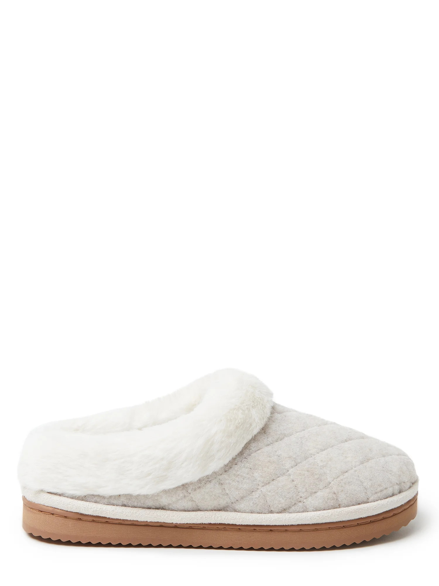 Dearfoams Cozy Comfort Wool Inspired Scuff Slippers (Women's) - Walmart.com | Walmart (US)