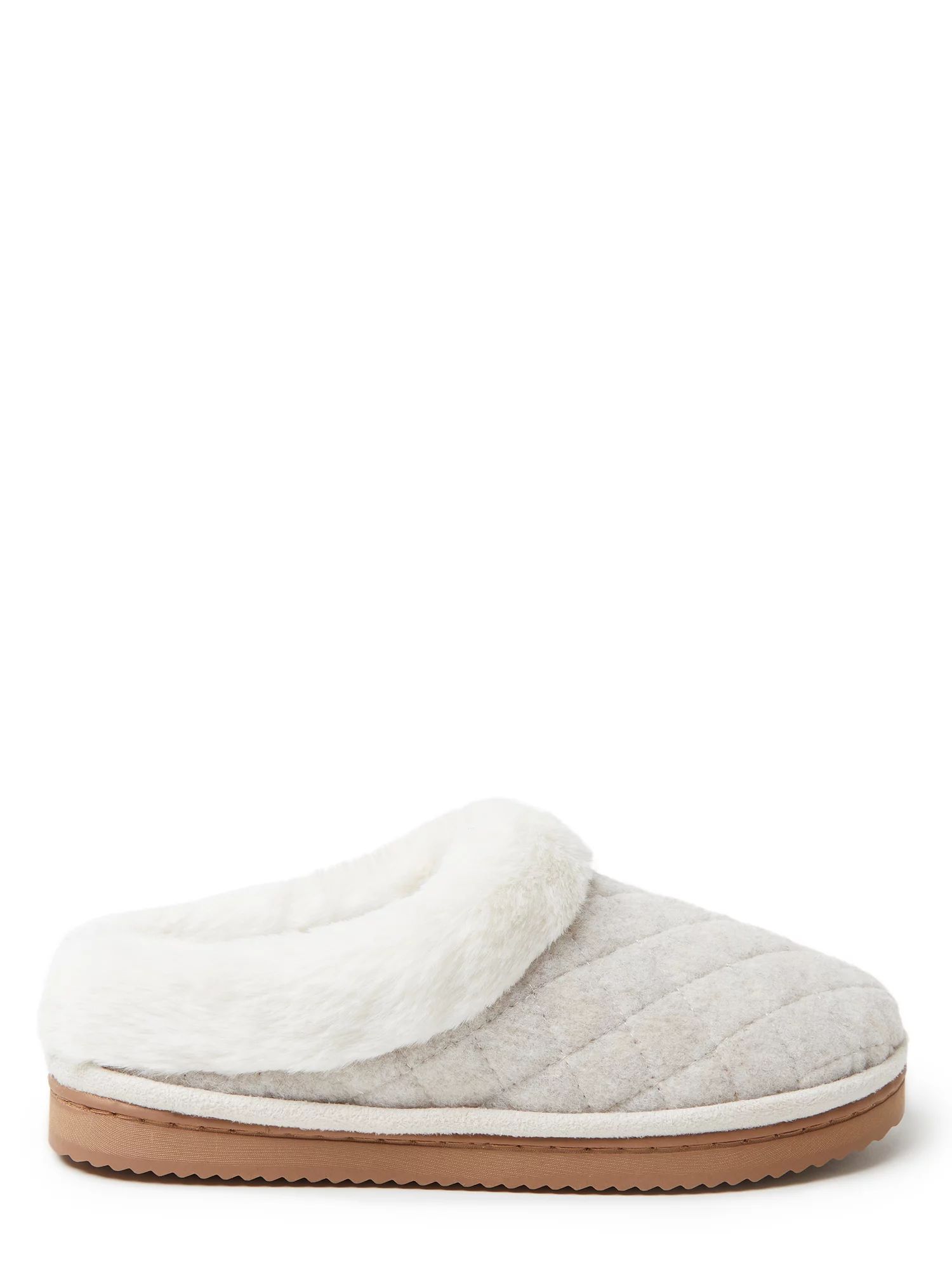 Dearfoams Cozy Comfort Wool Inspired Scuff Slippers (Women's) | Walmart (US)