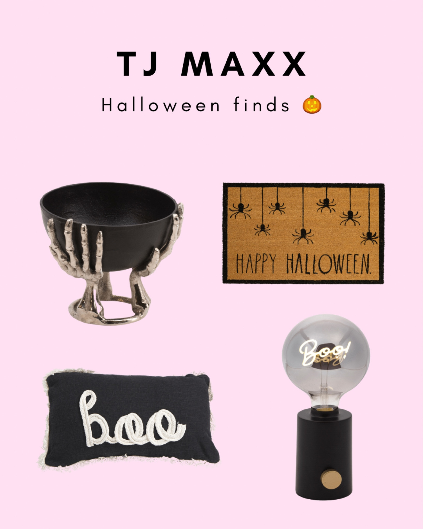Tj Maxx Halloween finds! 🎃💗 

#LTKhome #LTKunder50 #LTKSeasonal