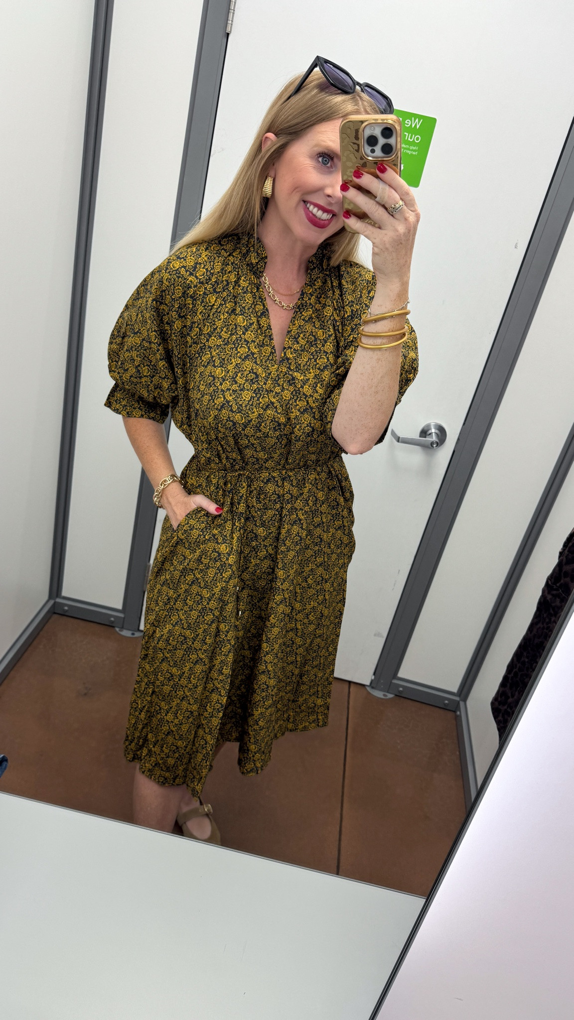 Scenario new arrivals outfit, Walmart style, fall floral midi dress

#LTKootd
