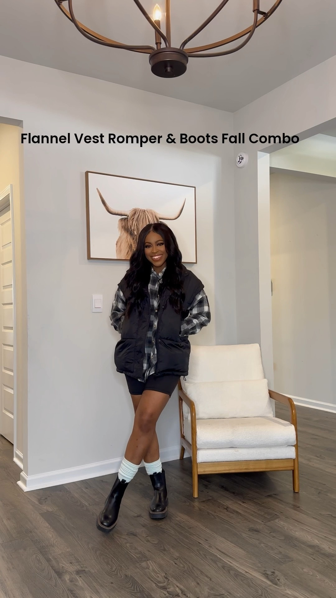 I am always down for a layered fall look that includes a flannel, romper, vest and lug style boots. 

❁Romper: I am 5’4” I am wearing a size small, generous stretch and the straps are adjustable. 

❁Flannel: I am wearing a size small.

❁Vest: Oversized style and I am wearing a small.

❁Boots: I went with my normal size(8).


#LTKShoeCrush #LTKSeasonal