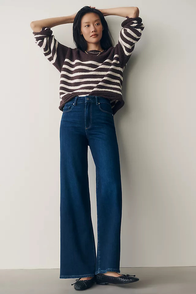 Anessa 31" High-Rise Wide-Leg Jeans | Anthropologie (US)