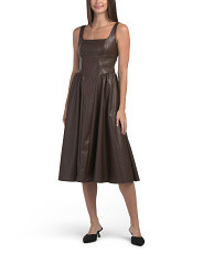 Faux Leather Tank Dress | Marshalls