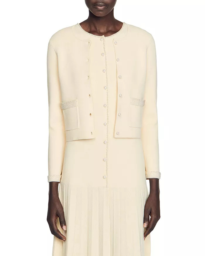Sandro Namal Embellished Cardigan Back to results -  Women - Bloomingdale's | Bloomingdale's (US)