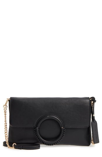 Sole Society Faux Leather Clutch - Black | Nordstrom