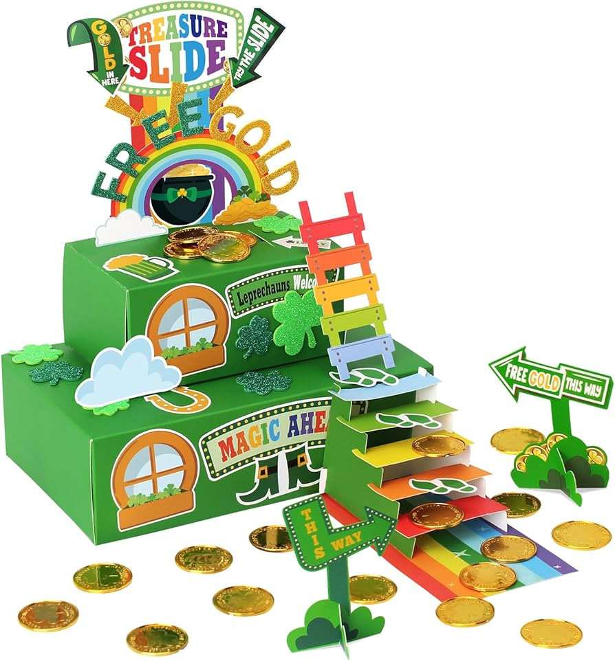 Leprechaun Trap Kit for Kids,St. Patrick's Day Decorations DIY Craft Catch a Leprechaun Trap Kit,... | Amazon (US)