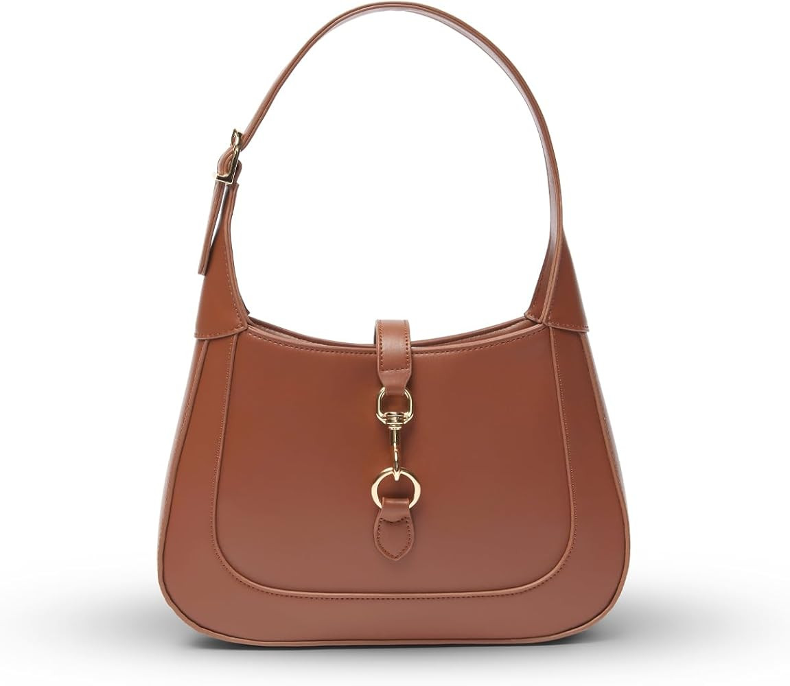 Shoulder Bag for Women - Small Shoulder Purses - Cute Trendy Hobo Handbags - Adjustable Strap Veg... | Amazon (US)