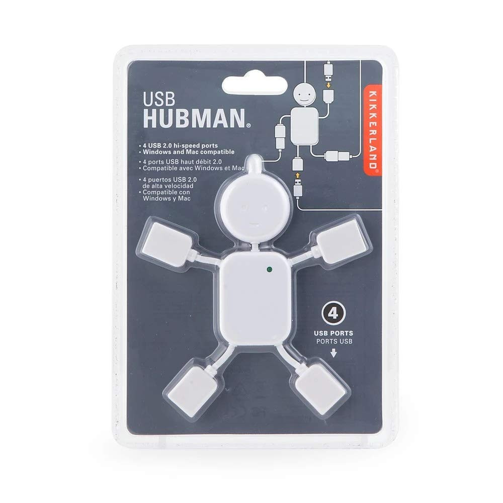 Kikkerland US006 USB Hubman, white | Amazon (US)