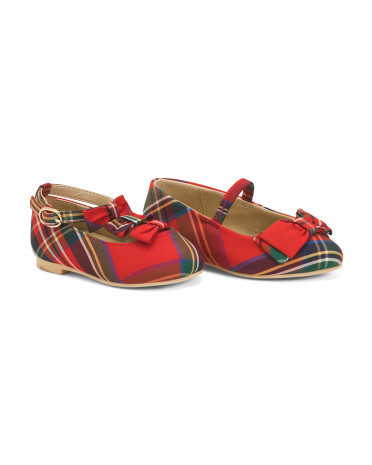 Plaid Bow Flats (Infant Toddler Little Kid Big Kid) | Marshalls
