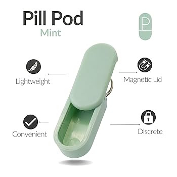 Keychain Pill Holder Single Pack – Lightweight Magnetic Pill Organizer for Daily Medication Sto... | Amazon (US)