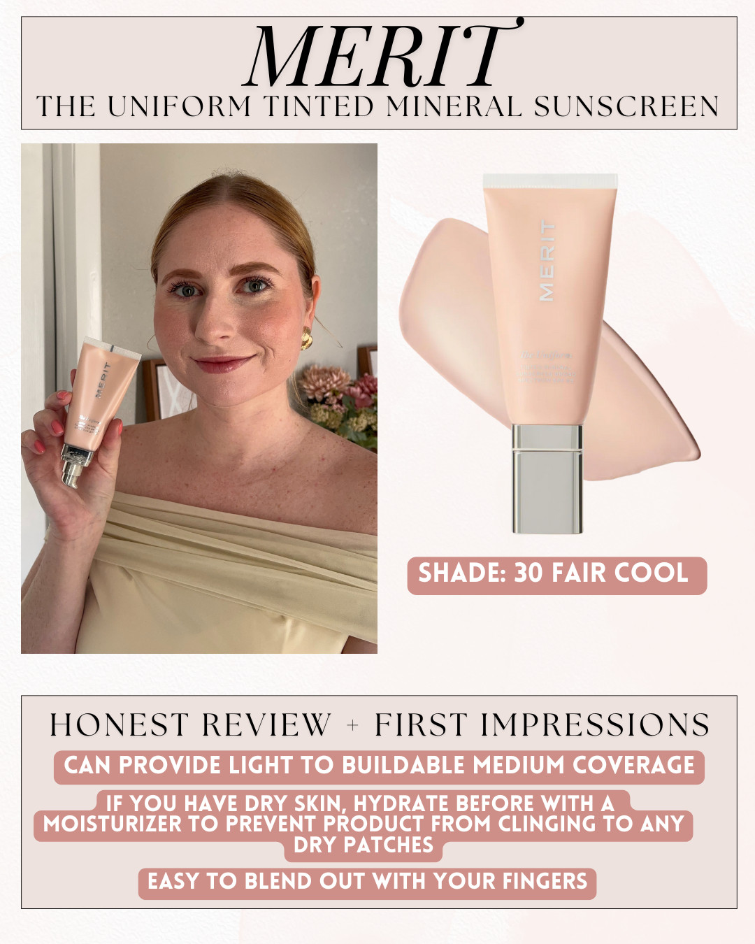 My everyday makeup routine! I absolutely love Merit products right now 👏🏼 merit beauty, merit the uniform, the uniform foundation fro merit , merit the uniform skin tint #LTKSummerEdit 

 #LTKSummerEdit #LTKFindsUnder50 #LTKBeauty