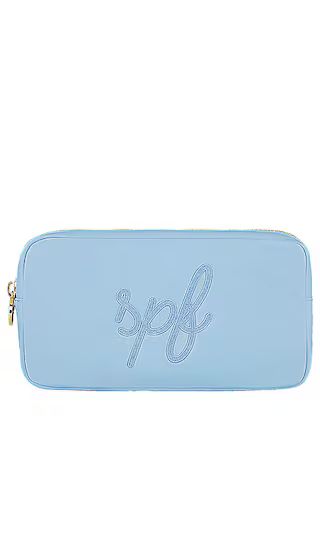 Periwinkle SPF Embroidered Small Pouch in Periwinkle | Revolve Clothing (Global)