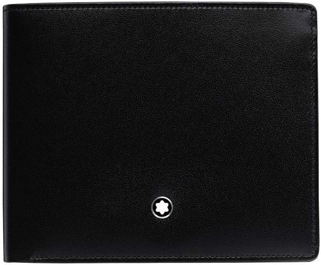 MONTBLANC Men's Leather 6cc Wallet with Money Clip, Black | Amazon (US)