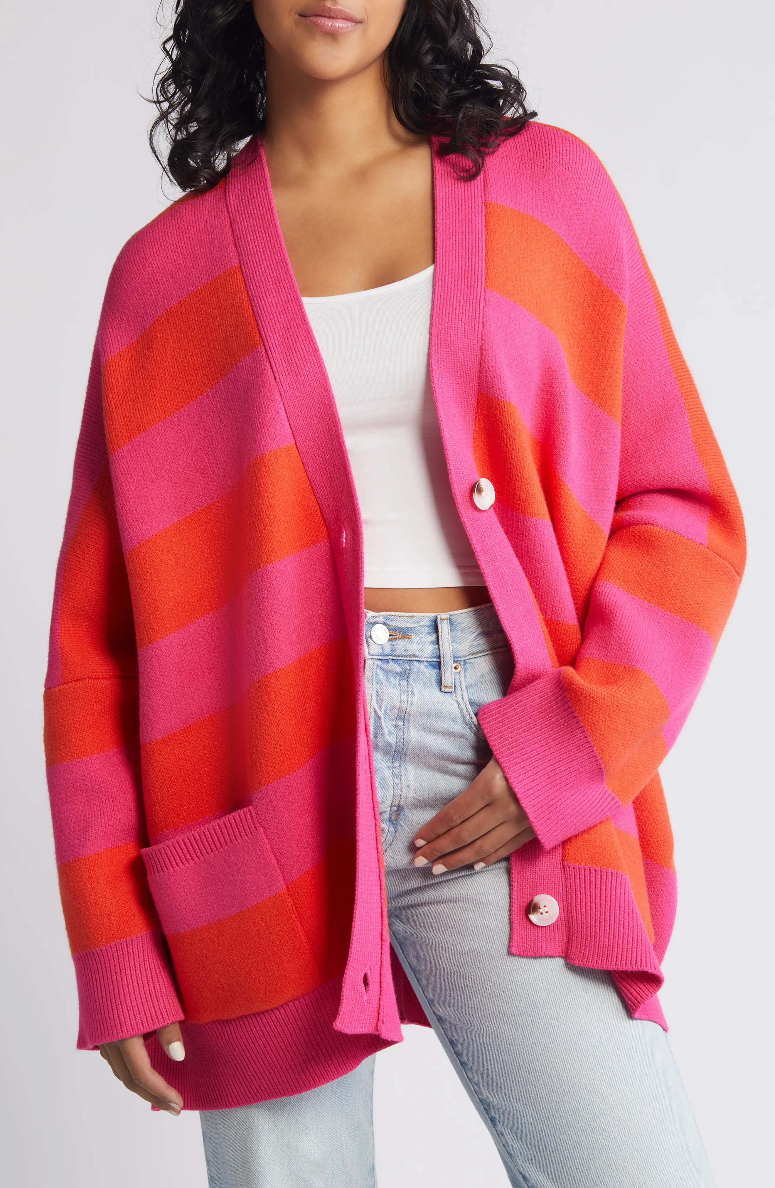 Love You Sorbet Stripe Cardigan (Women) | Nordstrom | Nordstrom