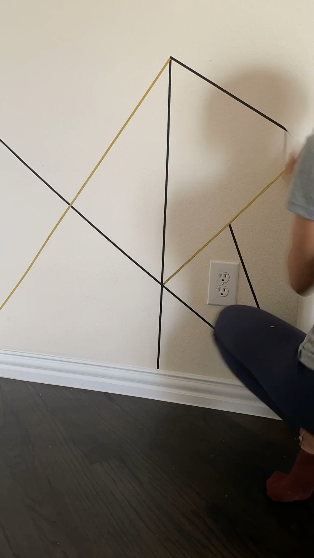 DIY Washi tape wall art geometric black and office decor | home decor | wall decor 

#LTKunder50 #LTKstyletip #LTKhome