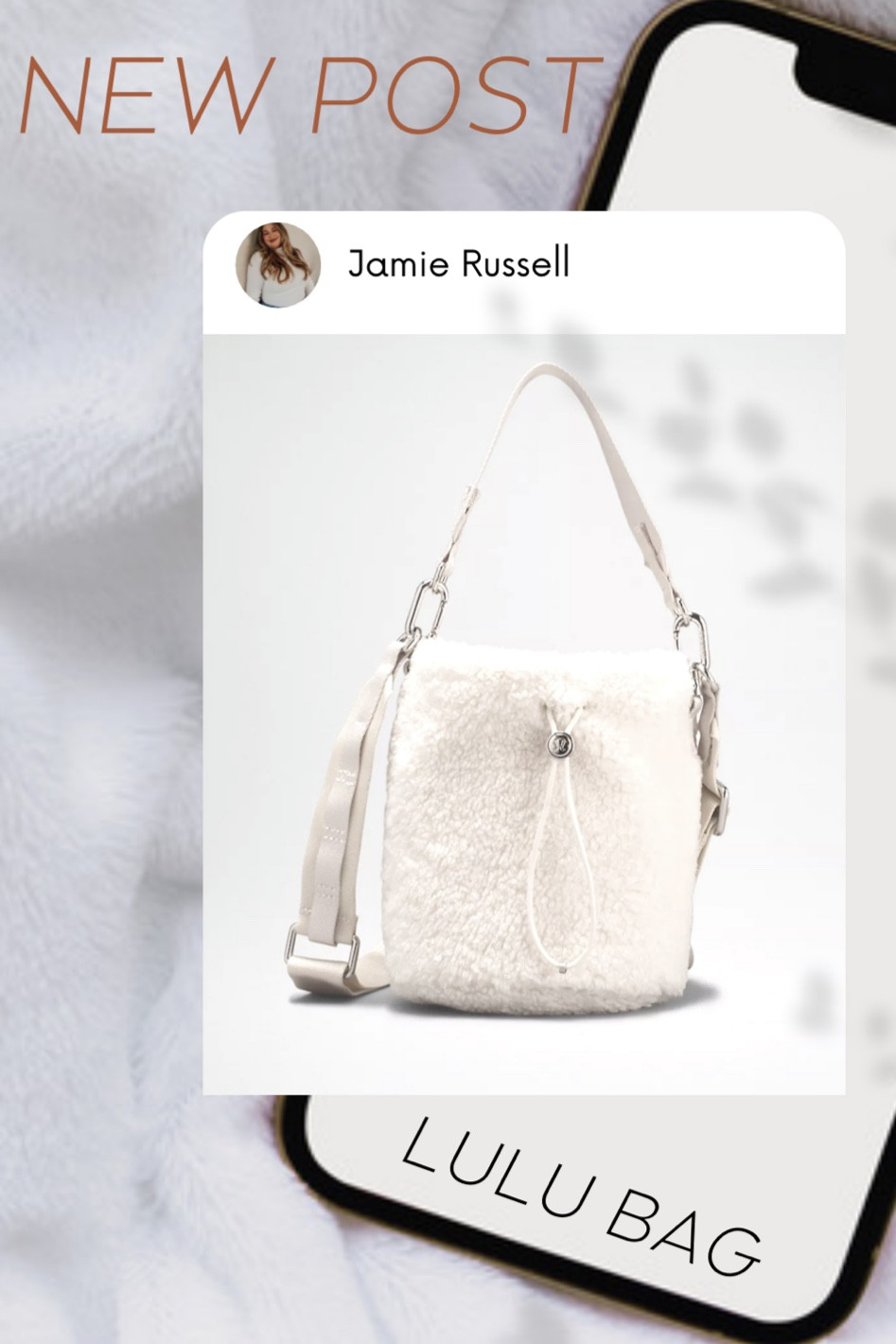 Living for this Sherpa bucket bag from Lululemon. 😍 The perfect gift for your mama, sis, bestie or wifey! Also comes in black. 

#LTKitbag #LTKGiftGuide #LTKHoliday