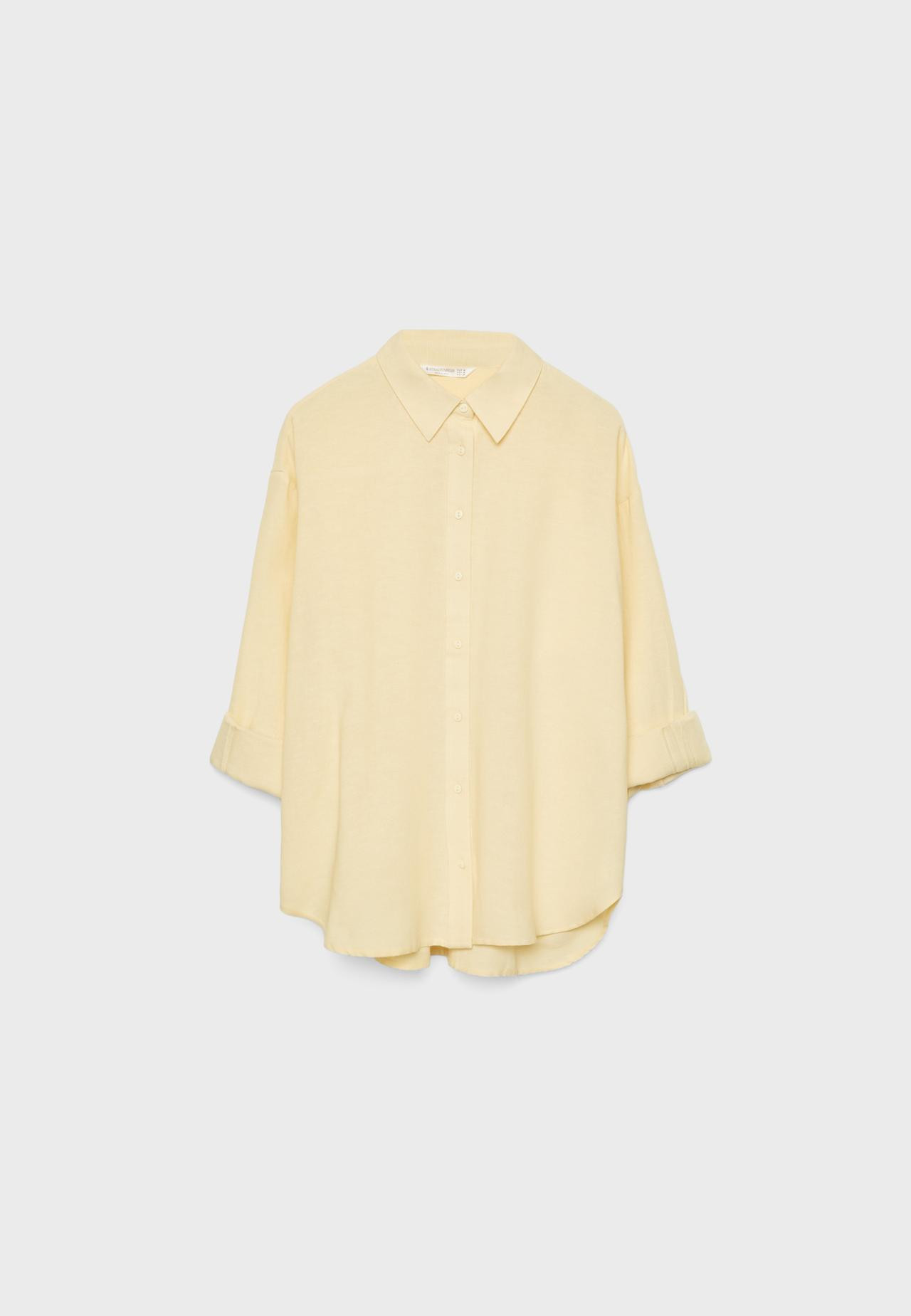 Linen blend shirt | Stradivarius (UK)