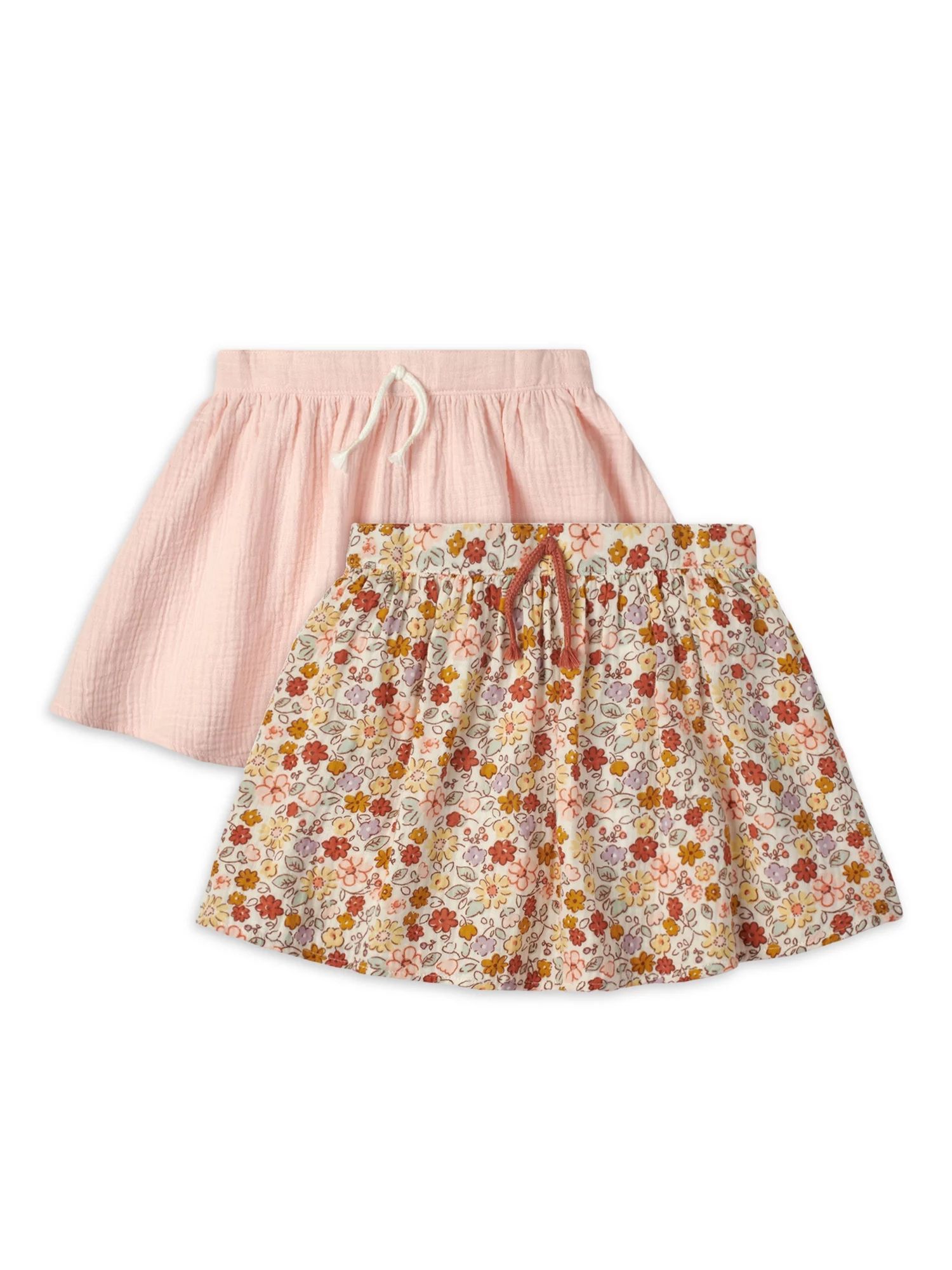 Modern Moments by Gerber Toddler Girl Gauze Skirt, 2-Pack, Sizes 12M-5T | Walmart (US)