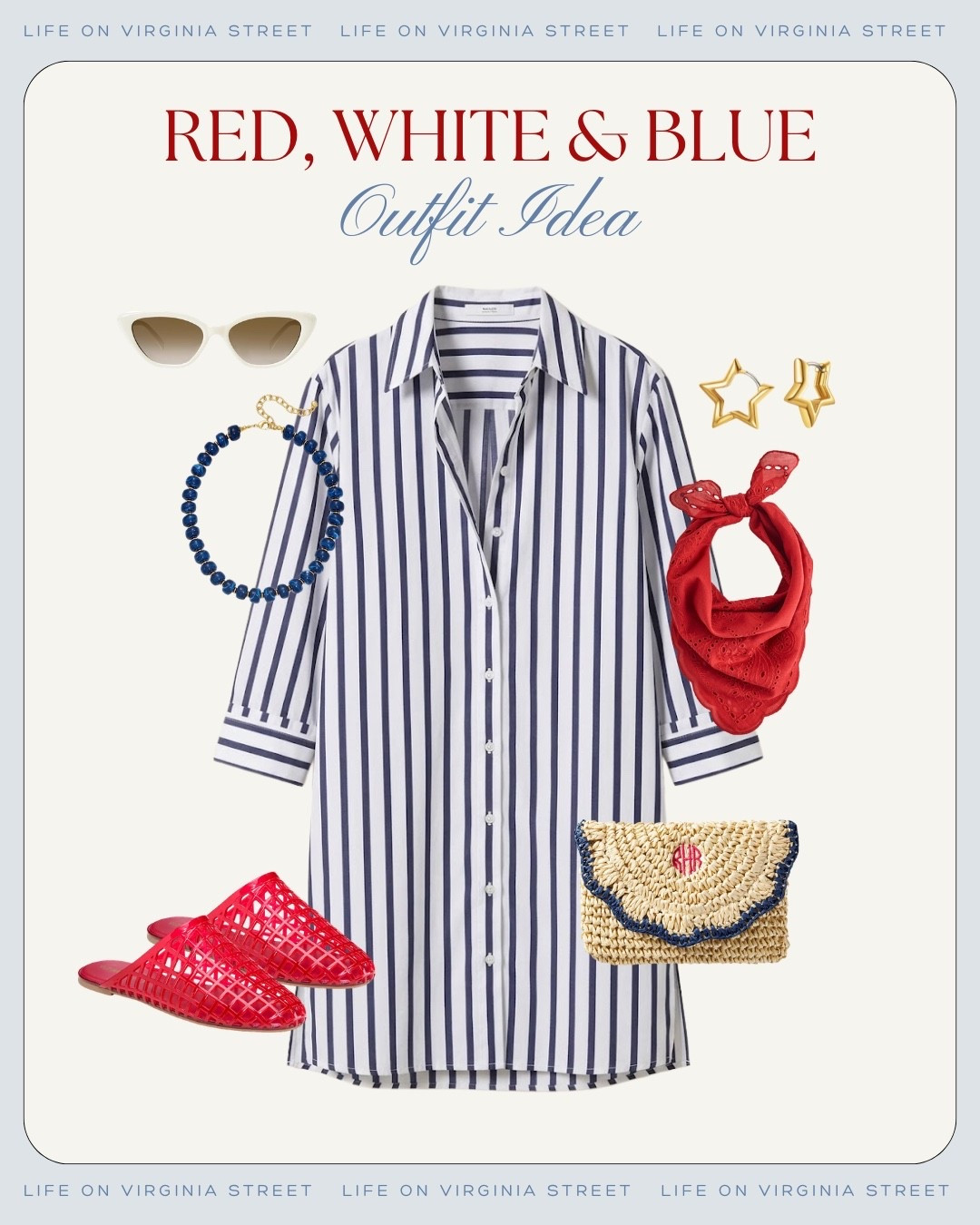 Red white and blue outfit idea 🙌🏻🙌🏻

#LTKdayinmylife #LTKSeasonal #LTKootd